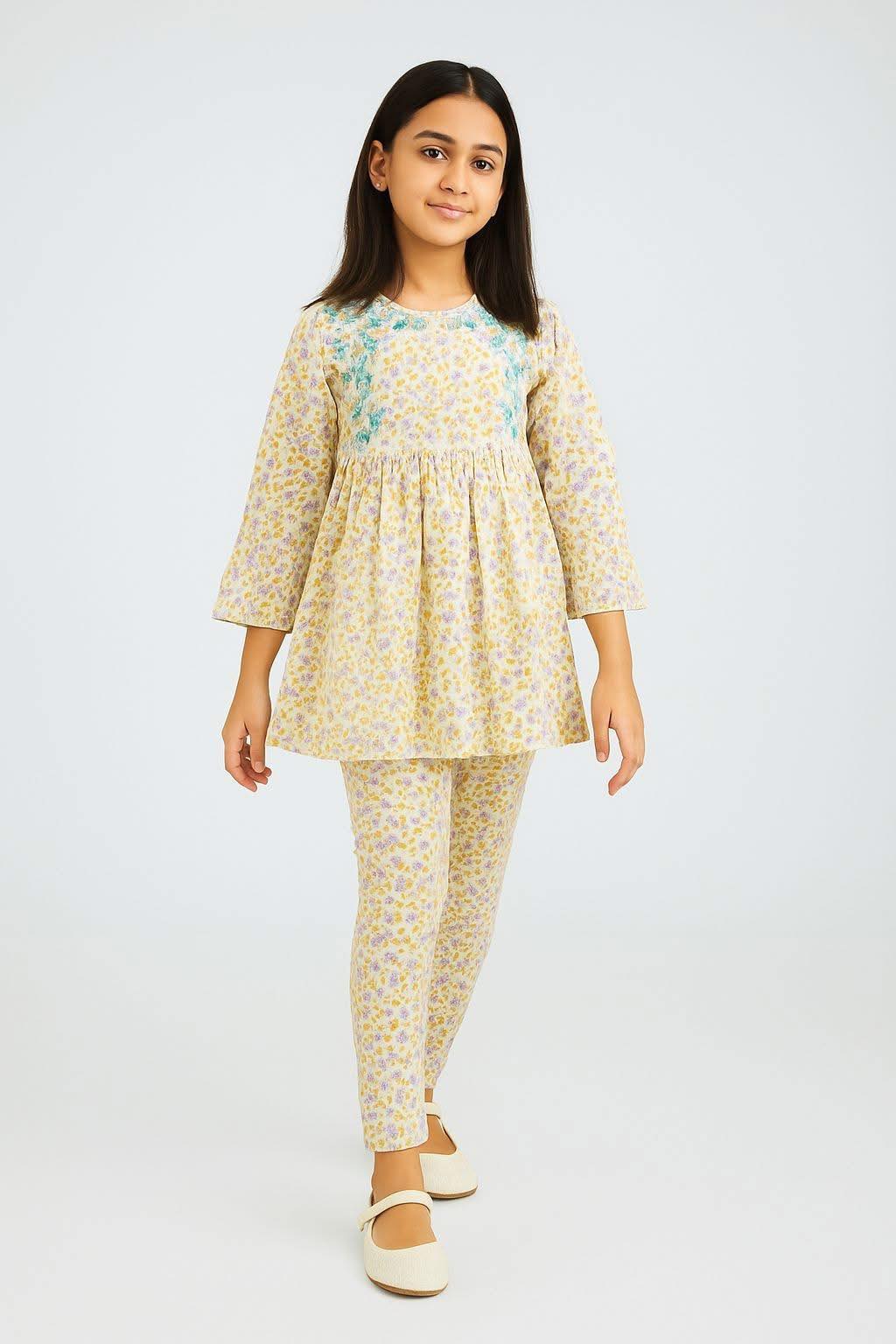 Georgette Top with Trousers
