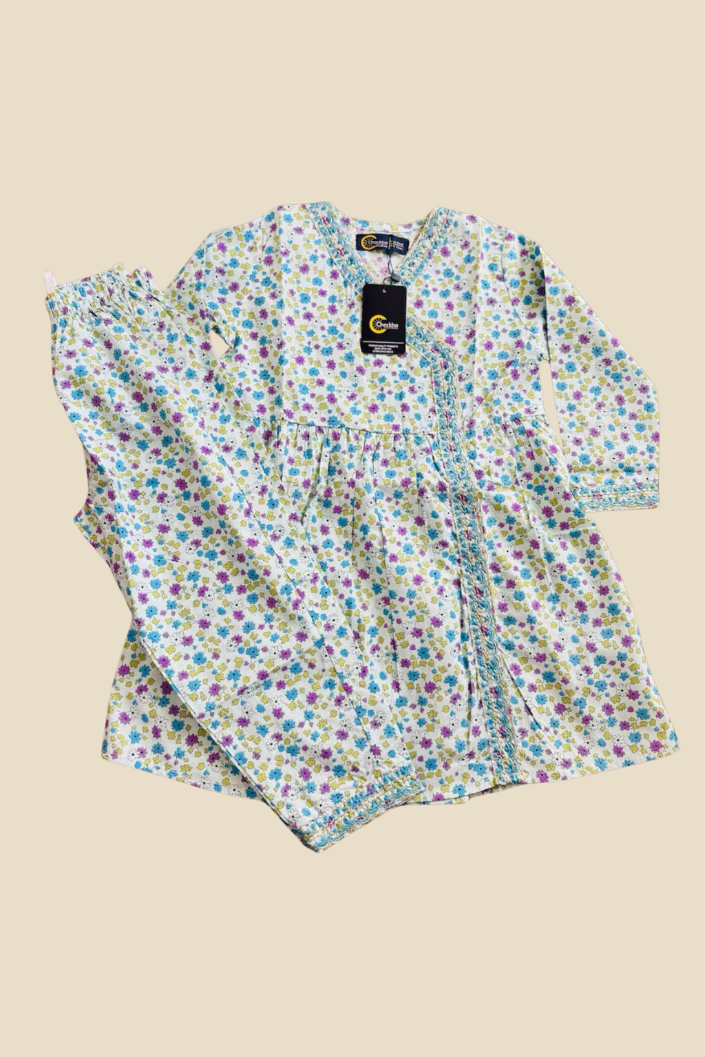 China Cotton Lawn 2-Piece Dress